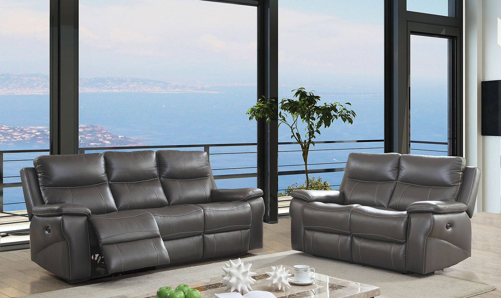 Lila Gray Sofa + Love Seat FOA East