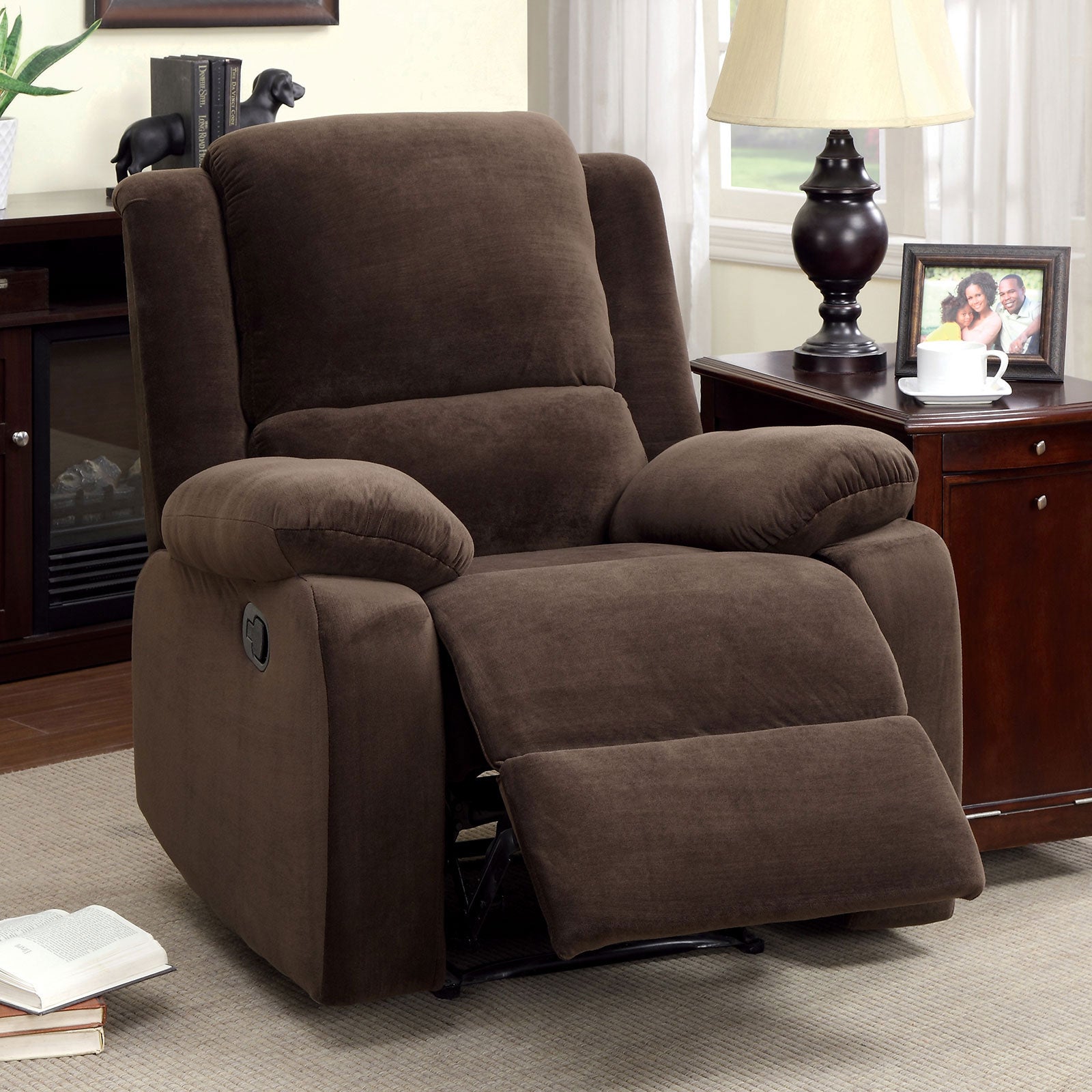 Haven Dark Brown Recliner FOA East