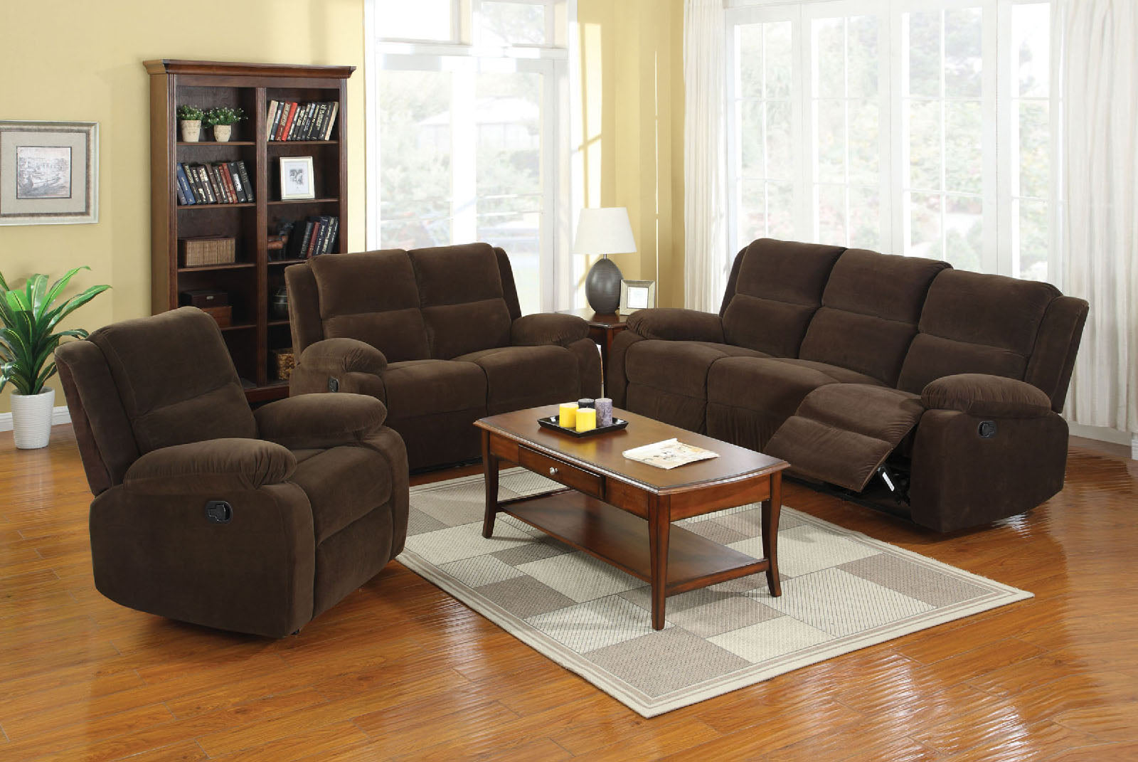 Haven Dark Brown Sofa + Love Seat FOA East