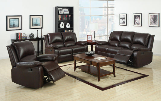 Oxford Rustic Dark Brown Sofa + Love Seat FOA East