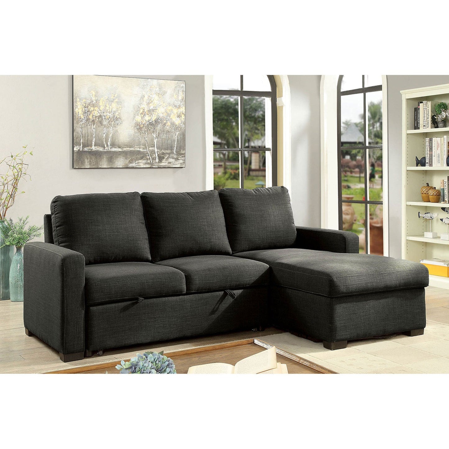 Arabella Dark Gray Sectional FOA East