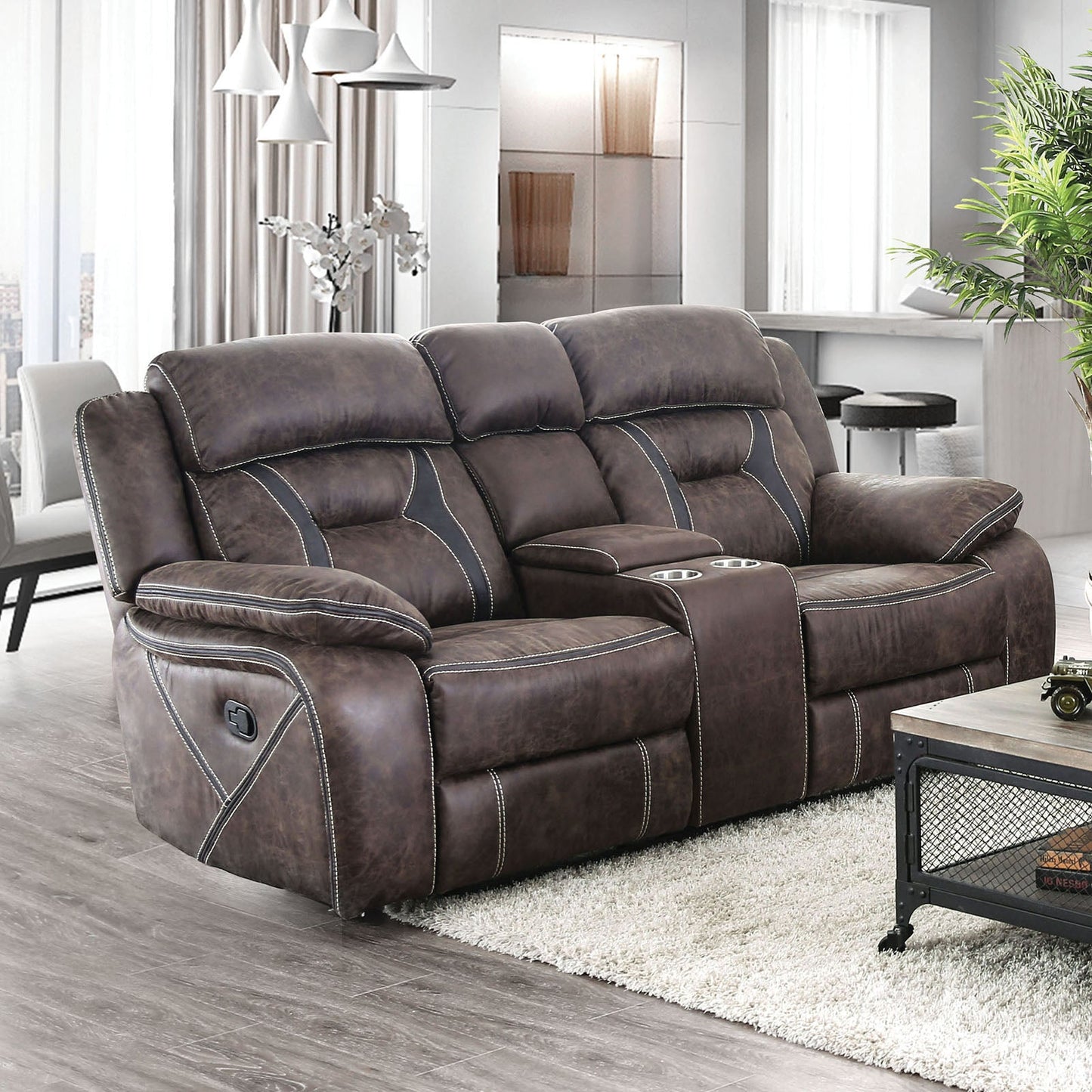 Flint Brown Love Seat FOA East