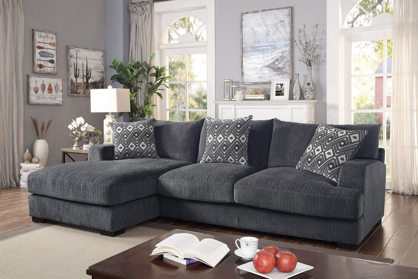 Kaylee Gray L-Shaped Sectional FOA East