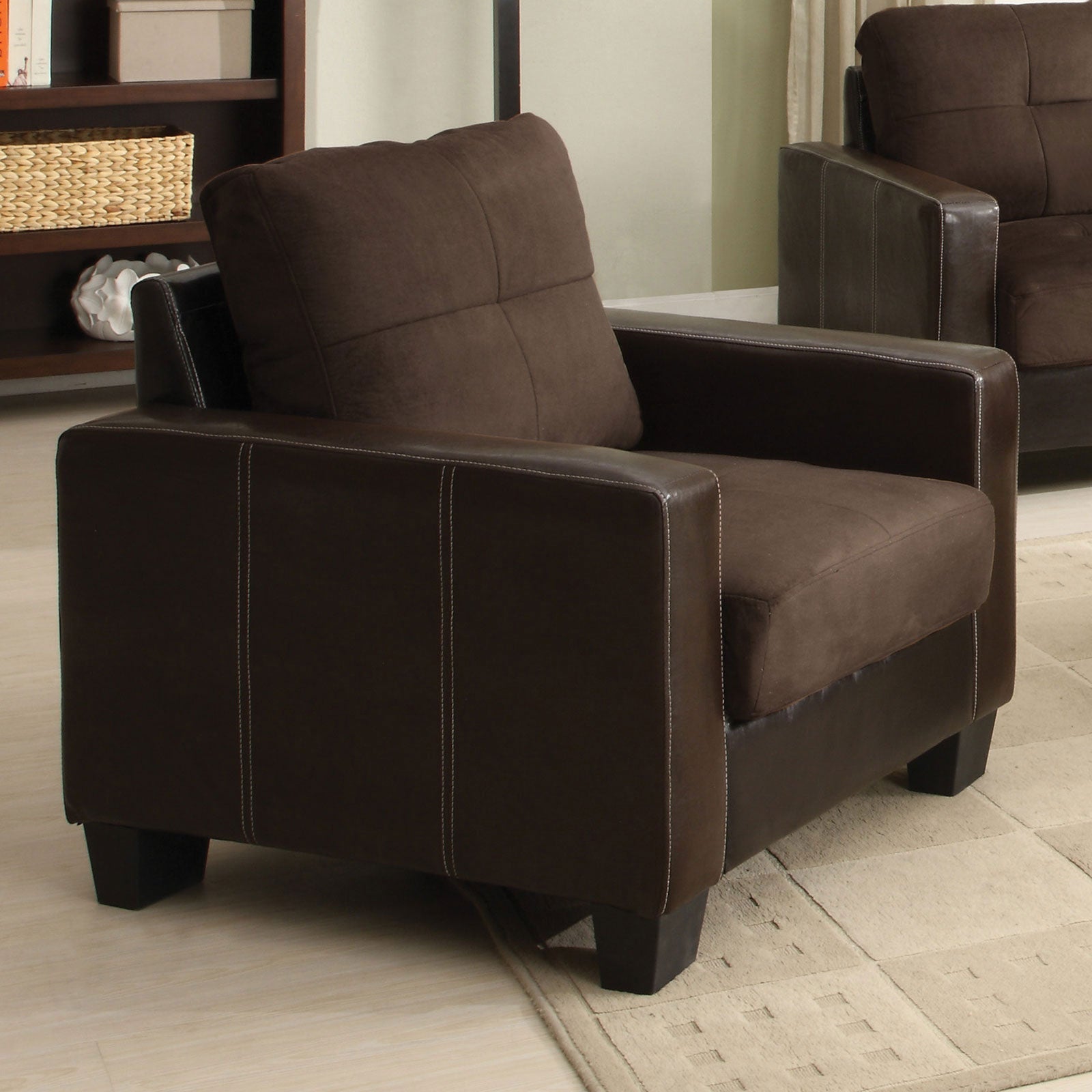 Laverne Chocolate/Espresso Chair, Chocolate FOA East