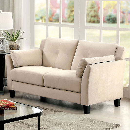 YSABEL Beige Love Seat, Beige (K/D) FOA East