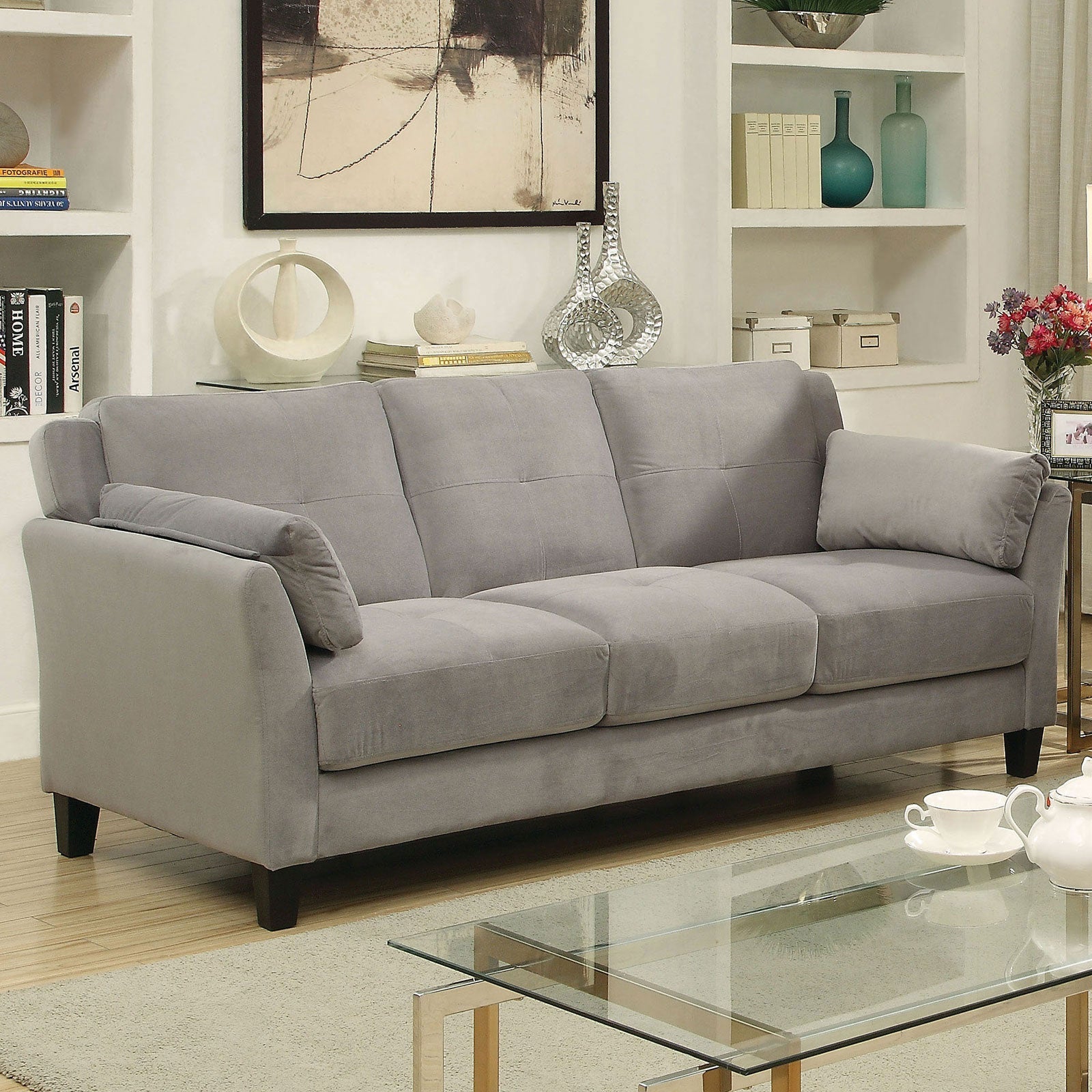 YSABEL Warm Gray Sofa, Warm Gray (K/D) FOA East