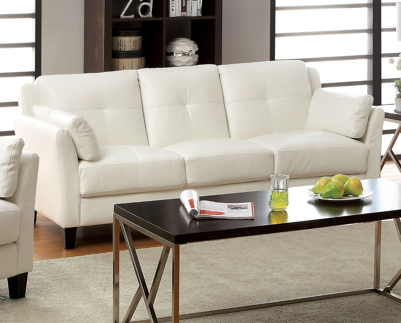 Pierre White Sofa, White (K/D) FOA East