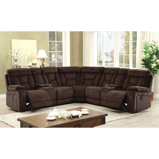 Maybell Brown SECTIONAL, BROWN FOA East