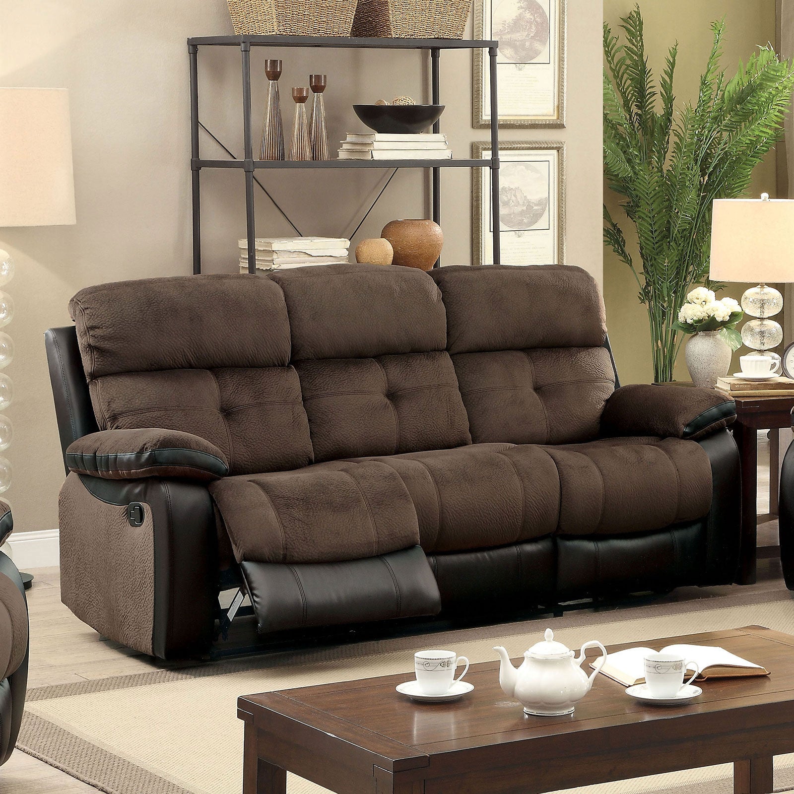 Hadley I Brown/Black Sofa FOA East