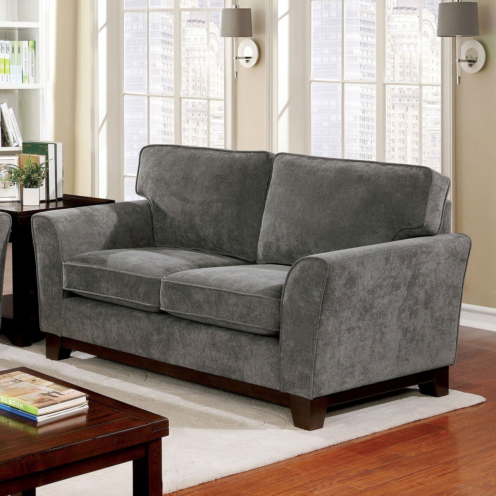 Caldicot Gray Love Seat FOA East