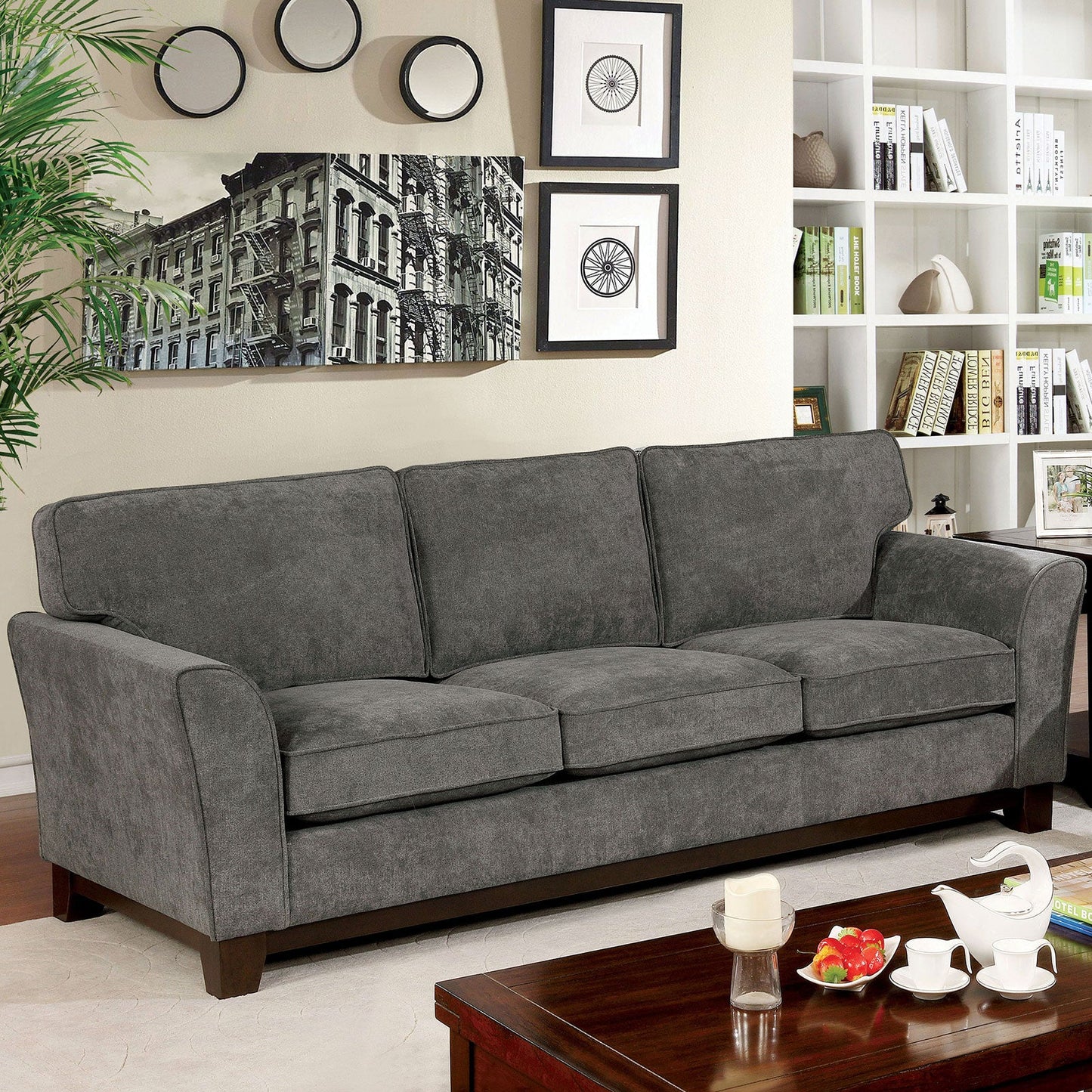 Caldicot Gray Sofa FOA East