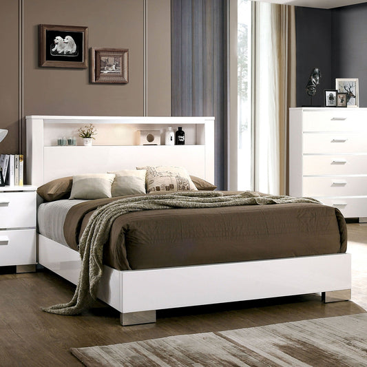 Malte White Cal. King Bed FOA East