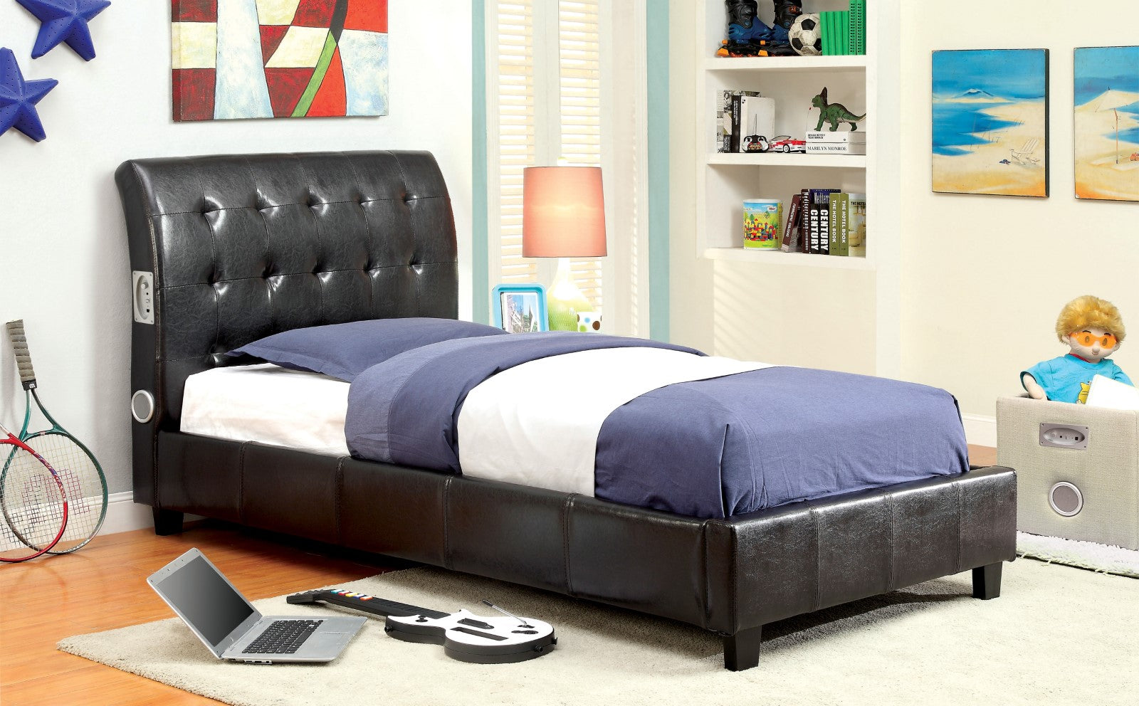 Hendrik Espresso Twin Bed FOA East