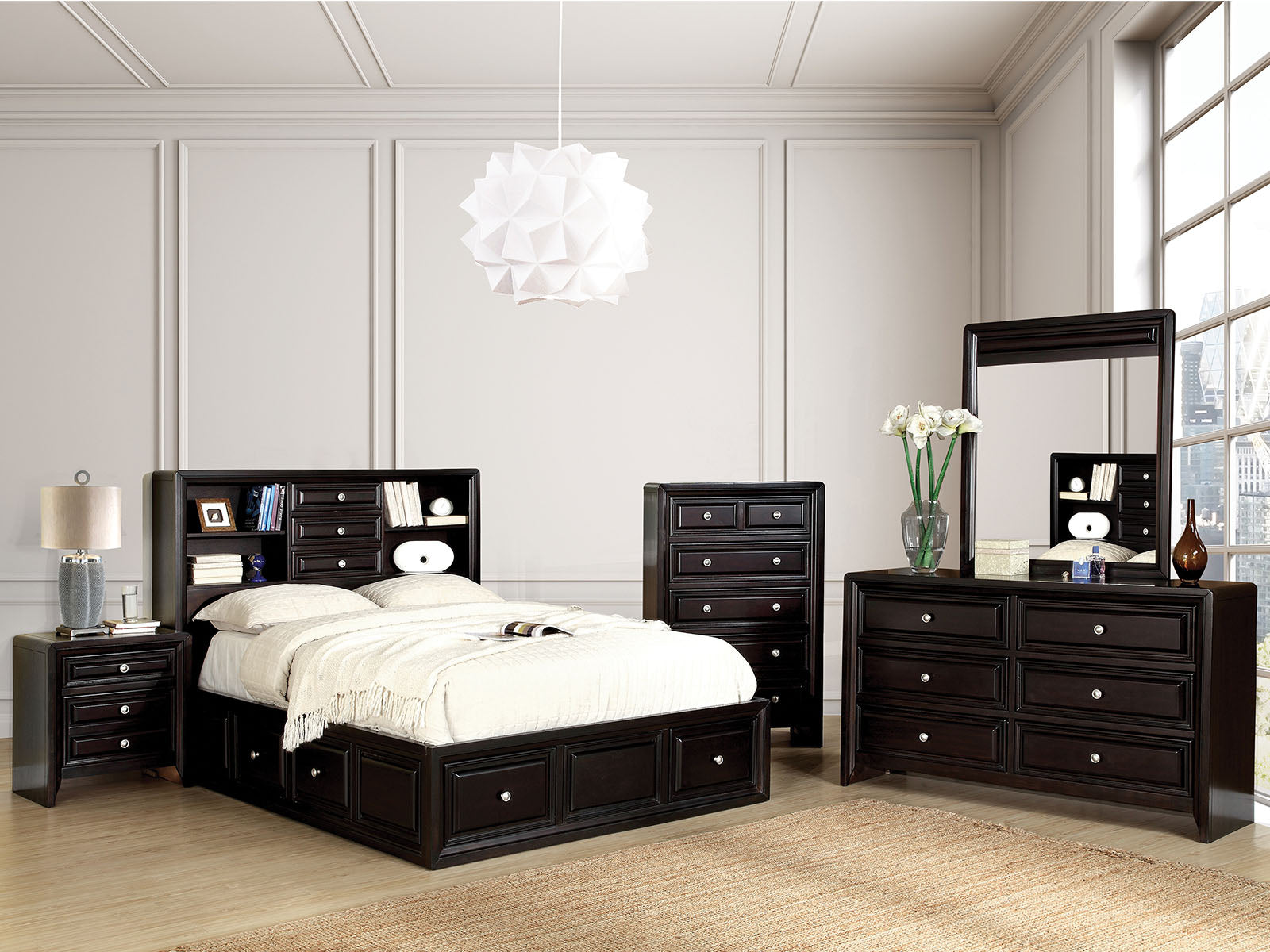 Yorkville Espresso 4 Pc. Queen Bedroom Set FOA East