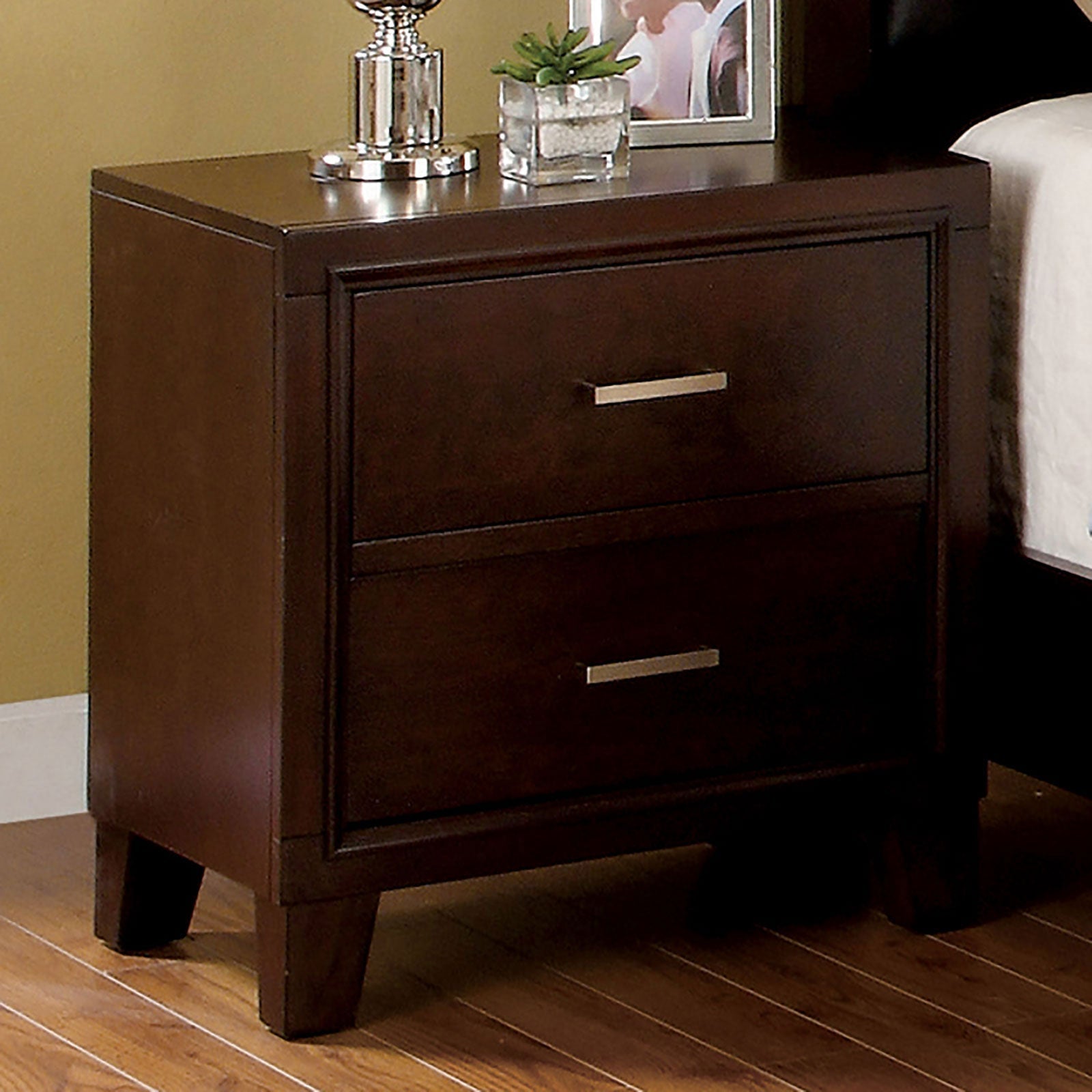 Gerico II Brown Cherry Night Stand FOA East