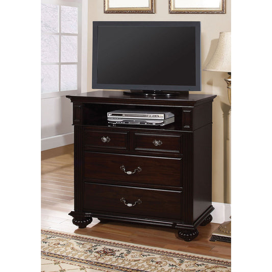 Syracuse Dark Walnut Media Chest FOA East