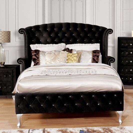 Alzire Black Cal.King Bed FOA East