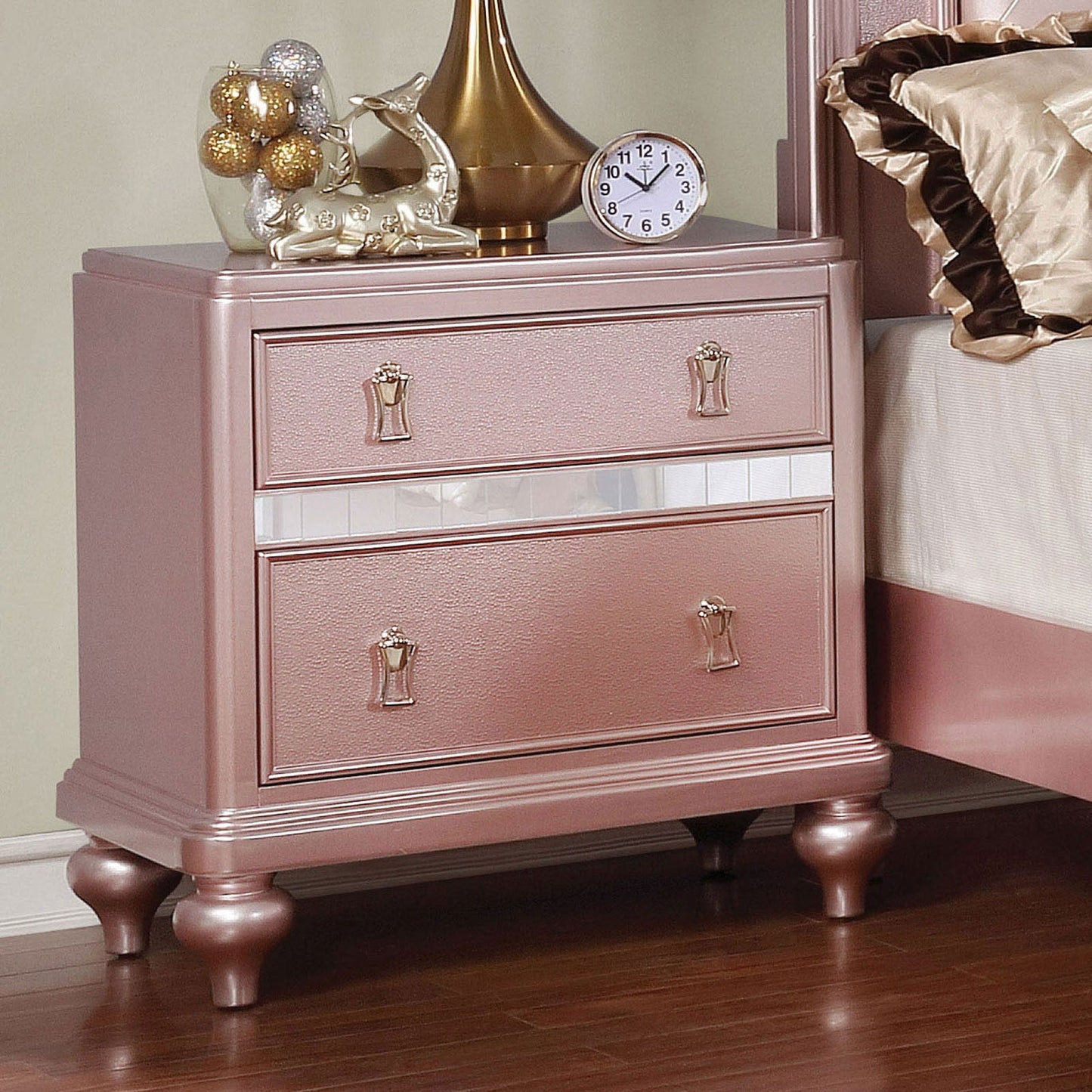 Ariston Rose Gold Night Stand FOA East