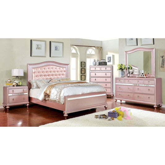 Ariston Rose Gold 4 Pc. Full Bedroom Set