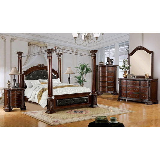 Mandalay Brown Cherry 5 Pc. Queen Bedroom Set w/ 2NS FOA East