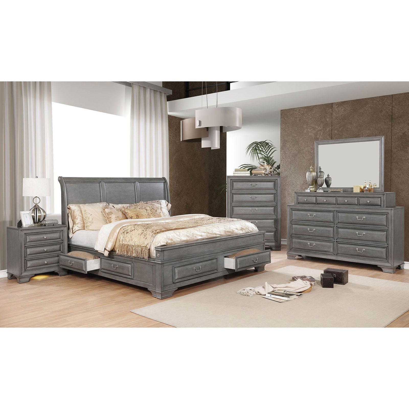 Katherine Gray 5 Pc. Queen Bedroom Set w/ Chest FOA East