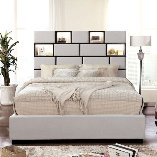 Gemma Beige/Black E.King Bed FOA East