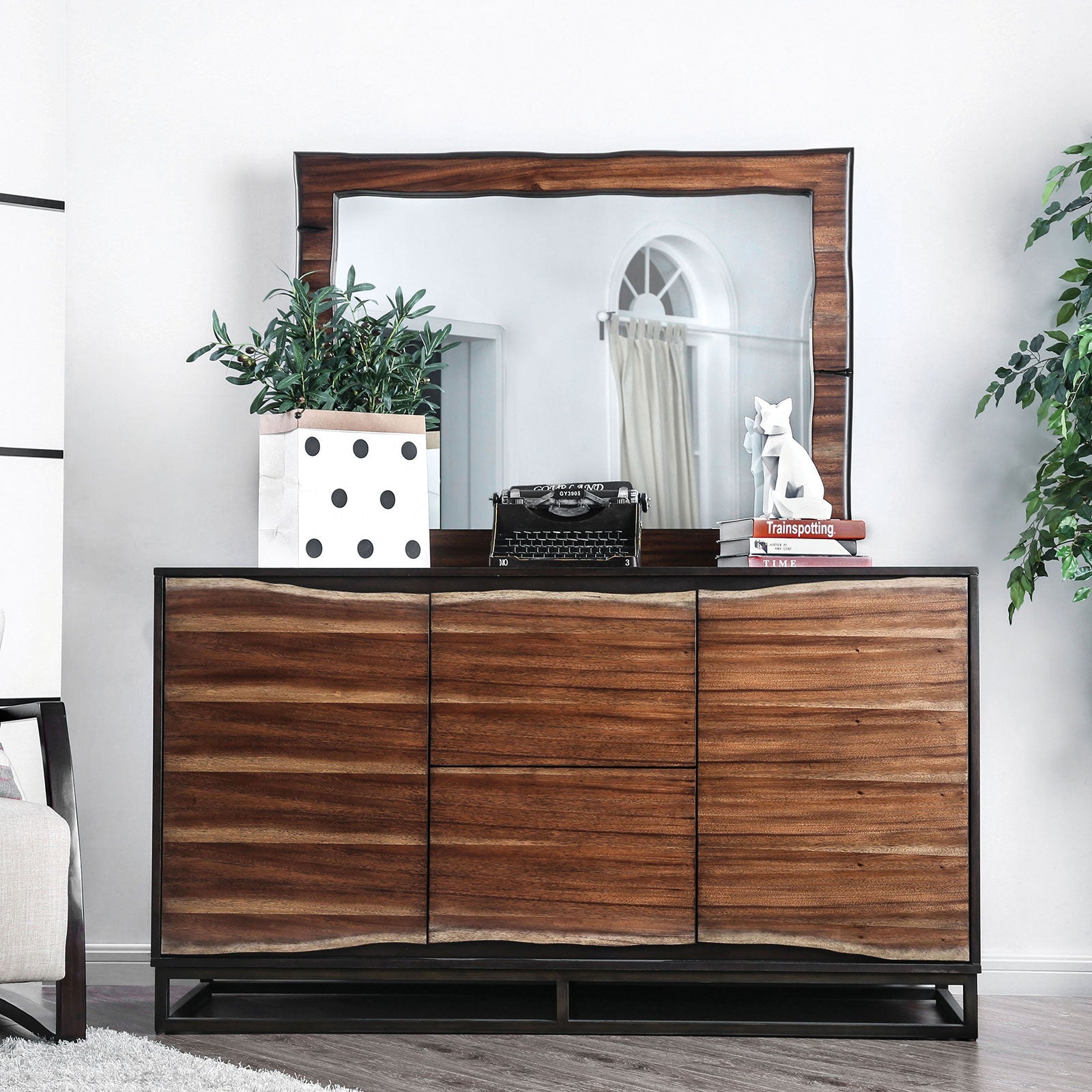 Fulton Dark Oak/Dark Walnut Dresser FOA East