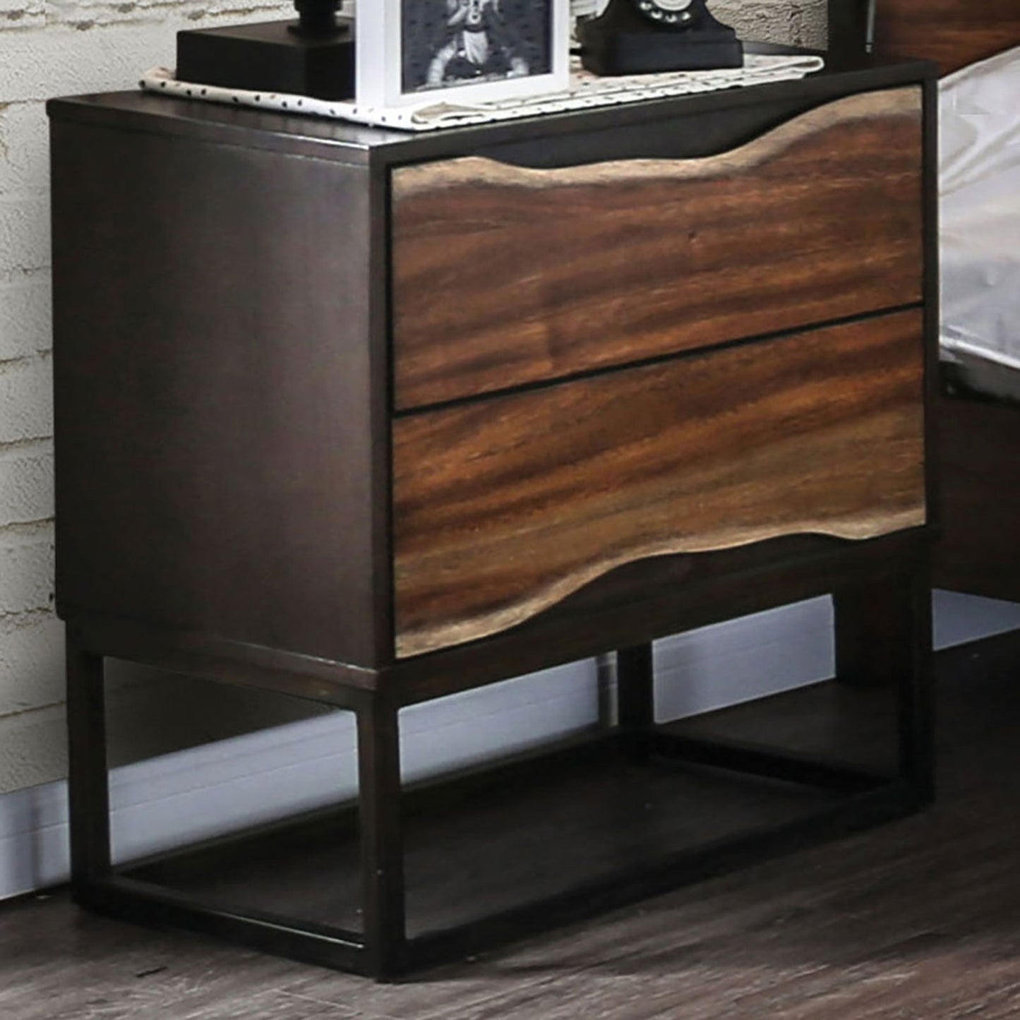 Fulton Dark Oak/Dark Walnut Night Stand FOA East