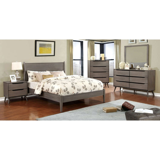 Lennart Gray 4 Pc. Queen Bedroom Set FOA East