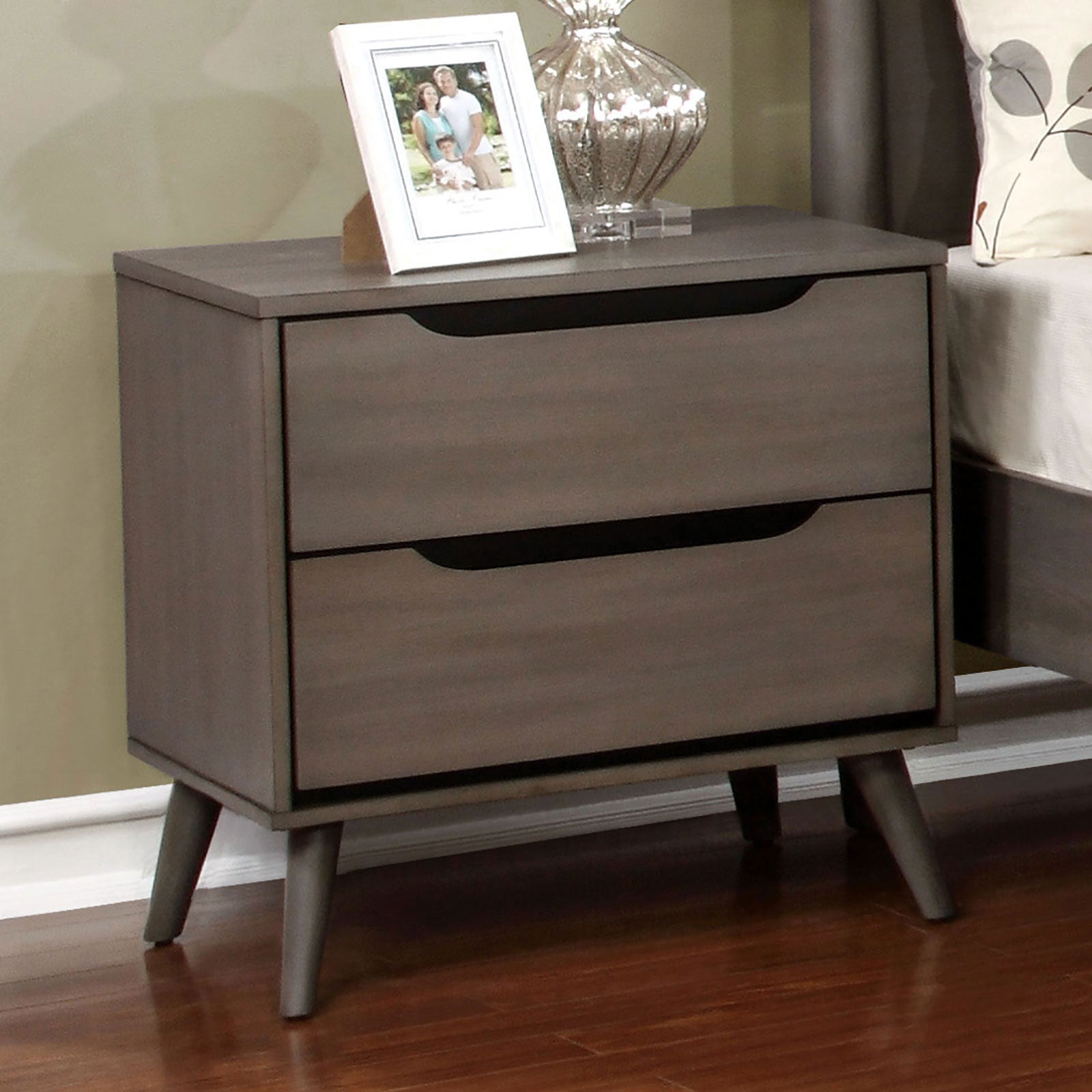 Lennart Gray Night Stand FOA East