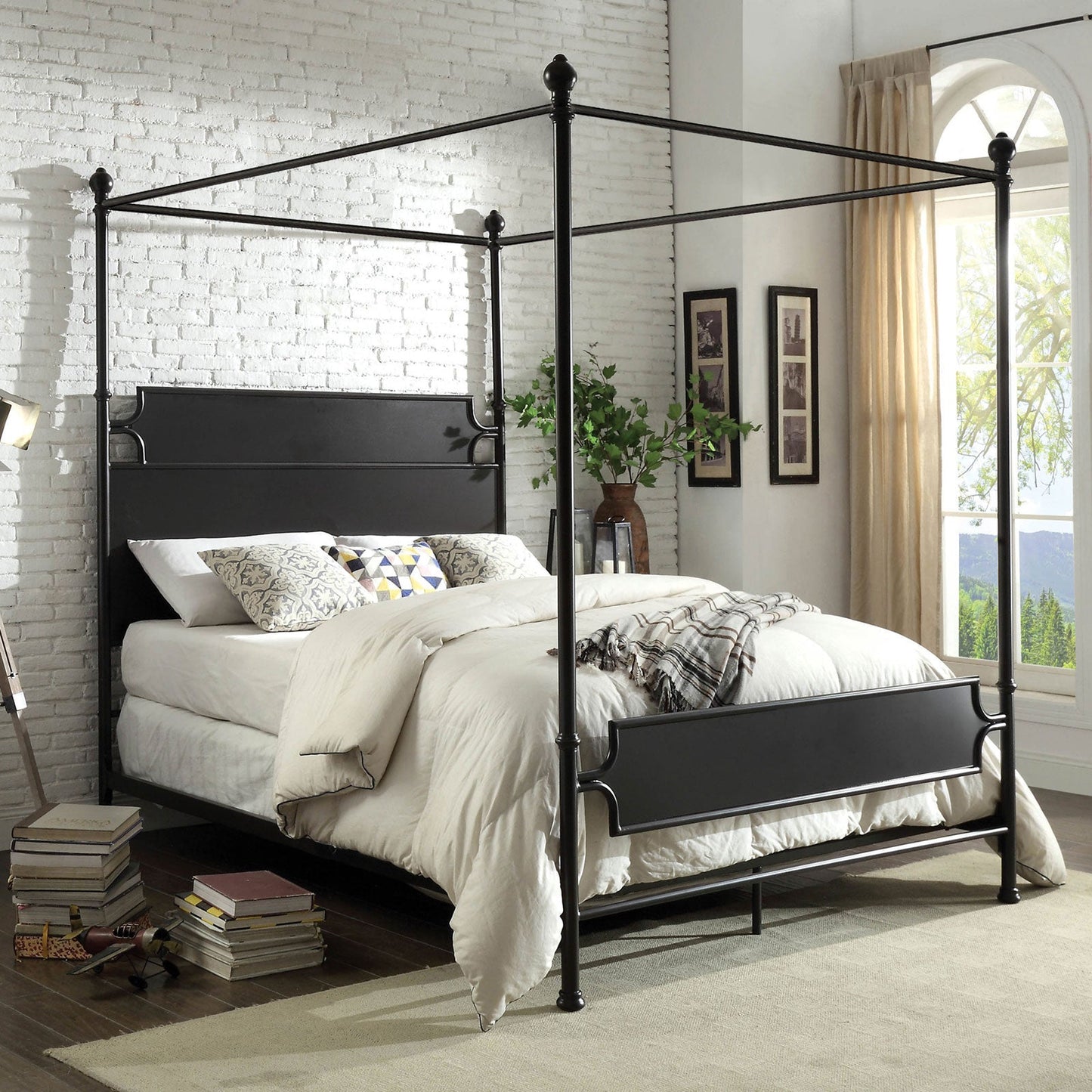 Beatrix Bronze Cal.King Bed FOA East