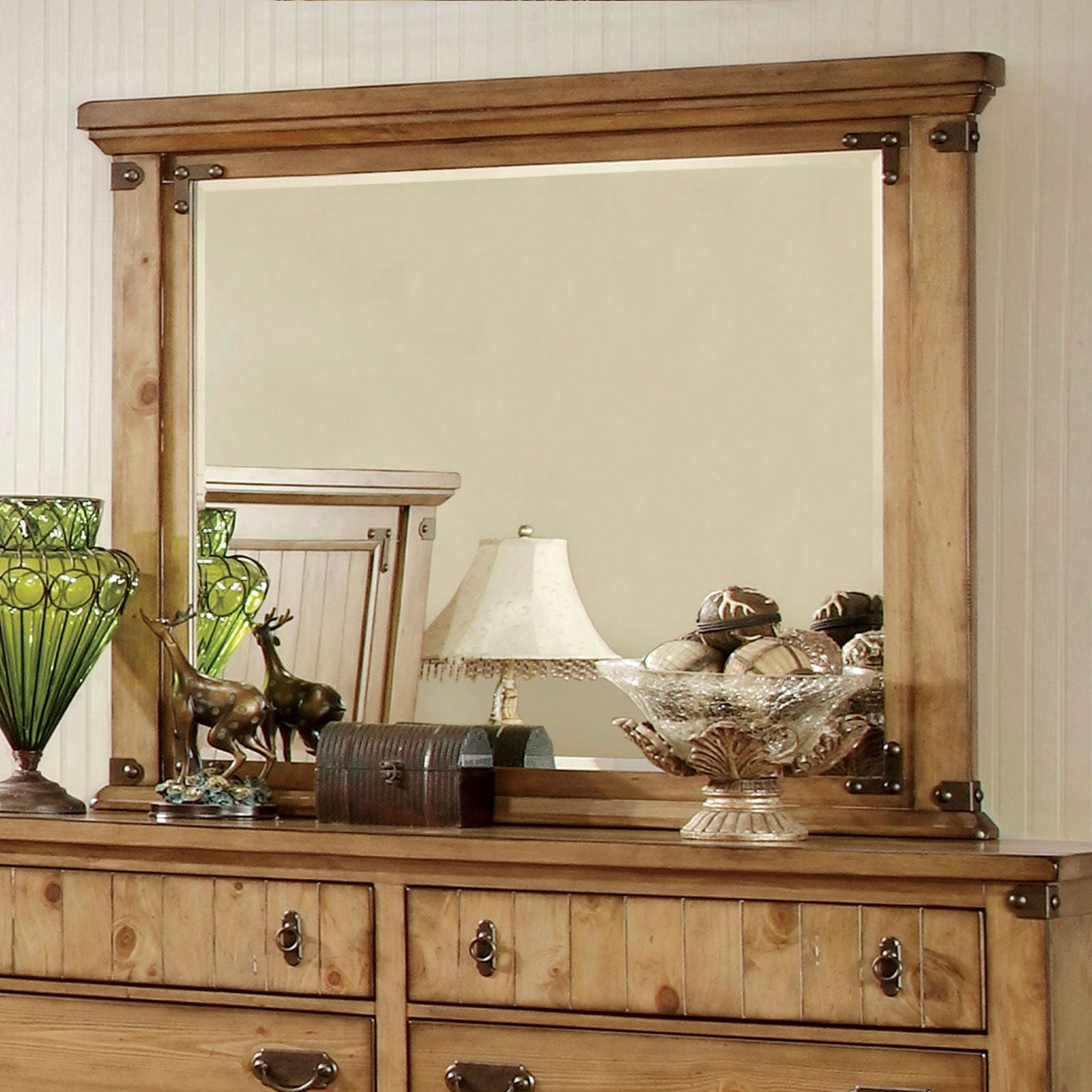 PIONEER Weathered Elm Mirror FOA East