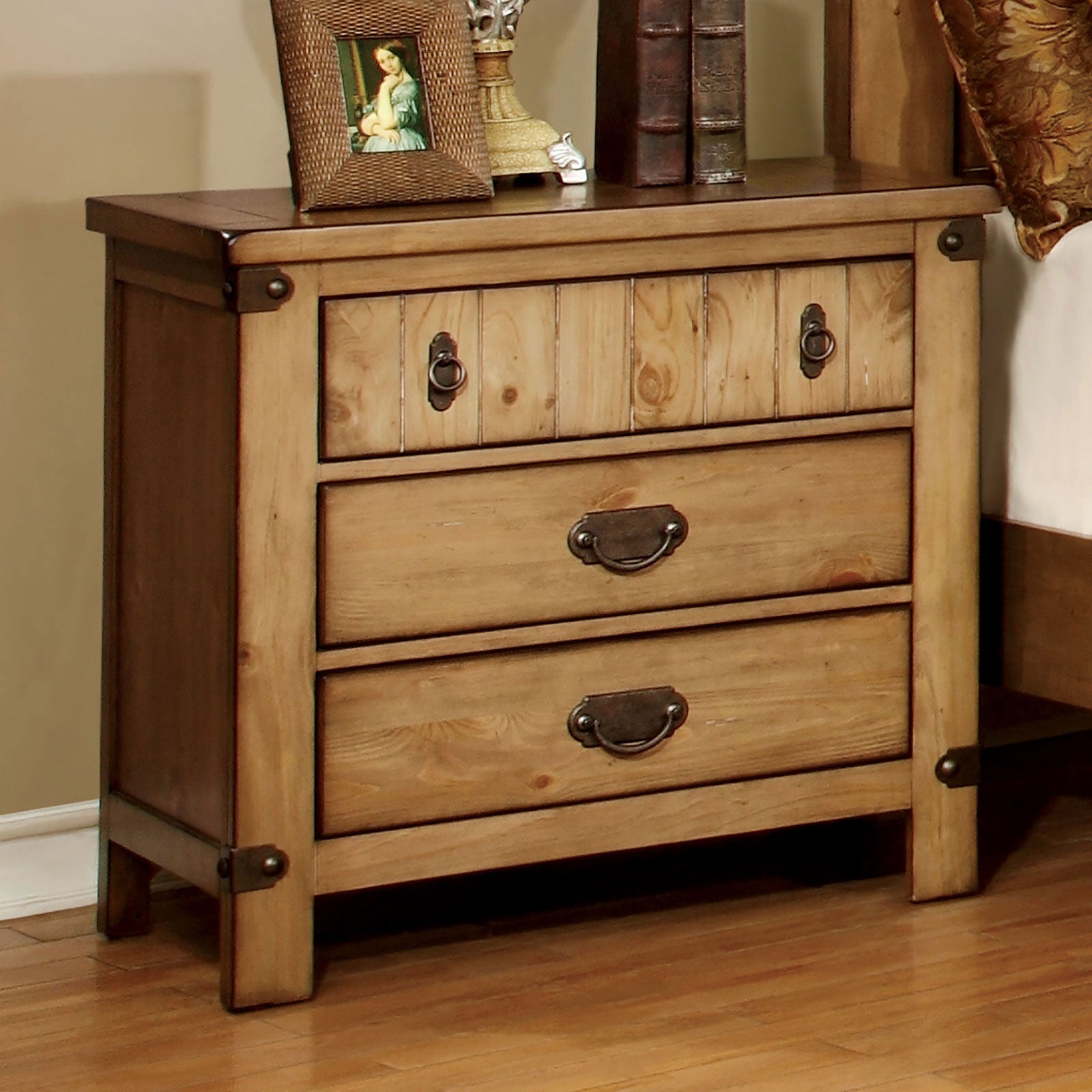 PIONEER Weathered Elm Night Stand FOA East