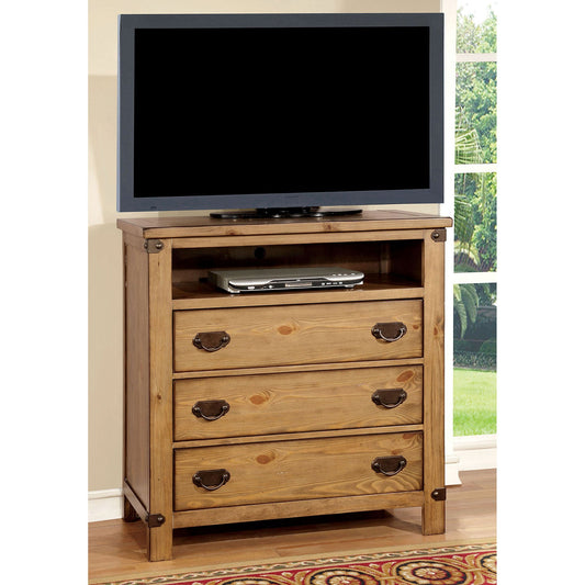 PIONEER Weathered Elm Media Chest FOA East