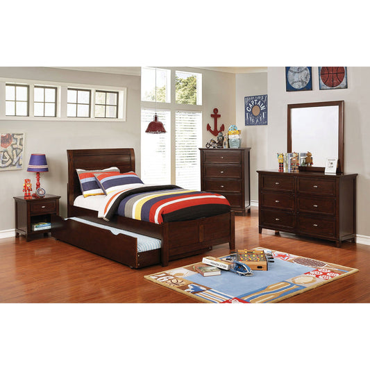 Brogan Brown Cherry 4 Pc. Full Bedroom Set FOA East