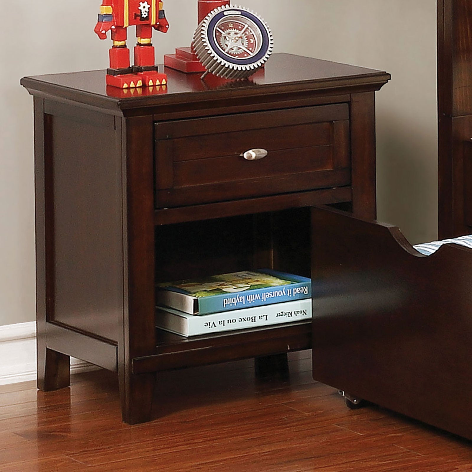 Brogan Brown Cherry Night Stand FOA East