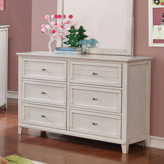 Brogan Antique White Dresser FOA East