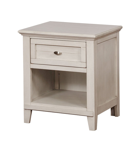 Brogan Antique White Night Stand FOA East