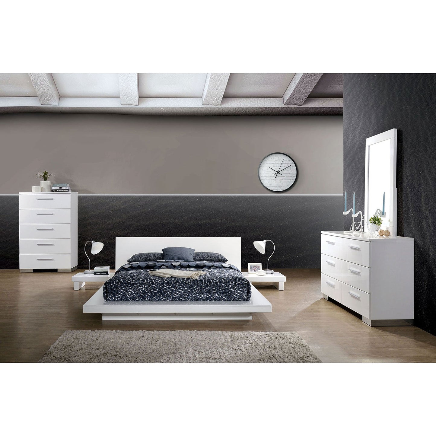 Christie White 4 Pc. Queen Bedroom Set FOA East