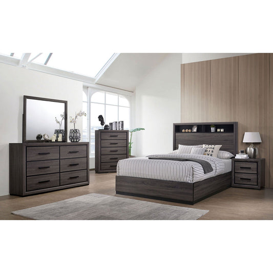 Conwy Gray 5 Pc. Queen Bedroom Set w/ Chest FOA East