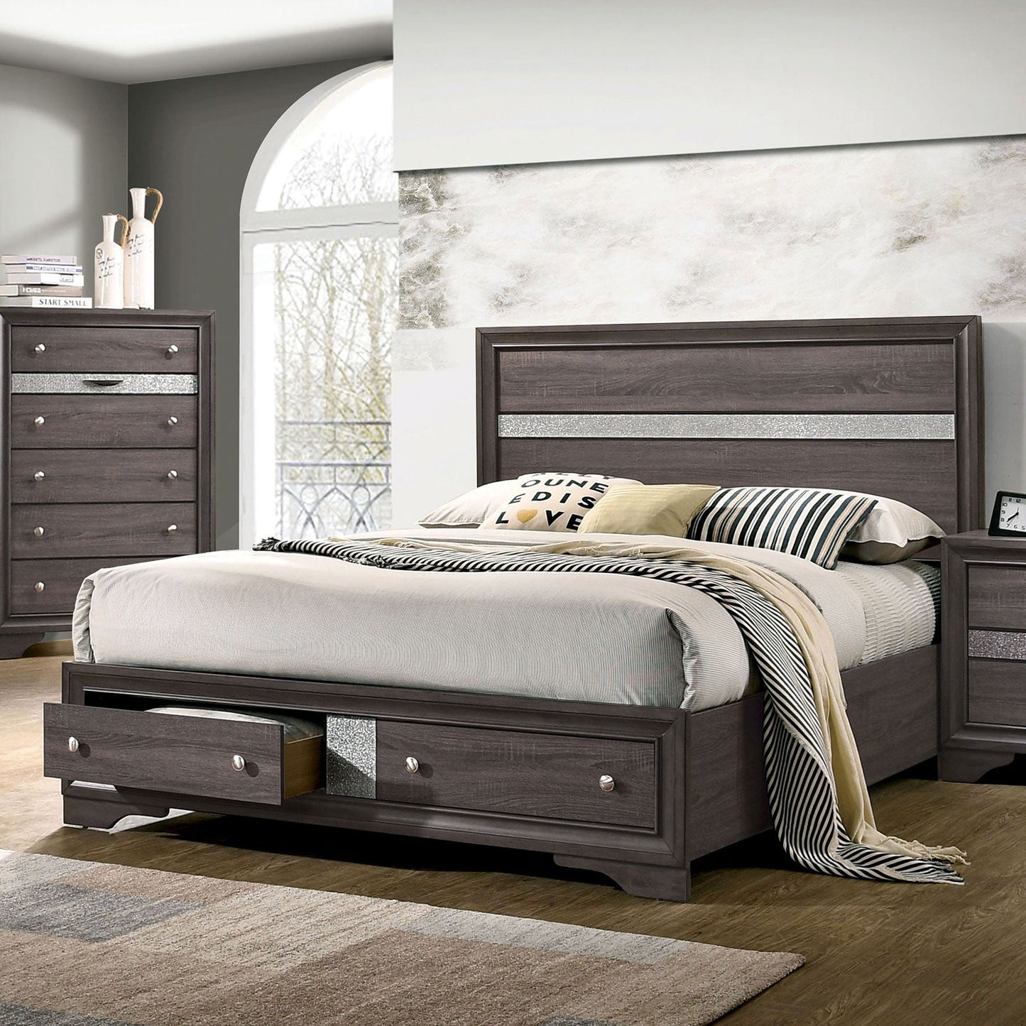 Chrissy Gray Queen Bed FOA East