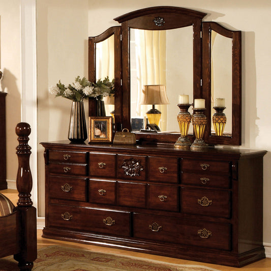 Tuscan II Glossy Dark Pine Dresser FOA East