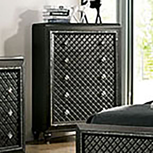 Demetria Metallic Gray Chest FOA East