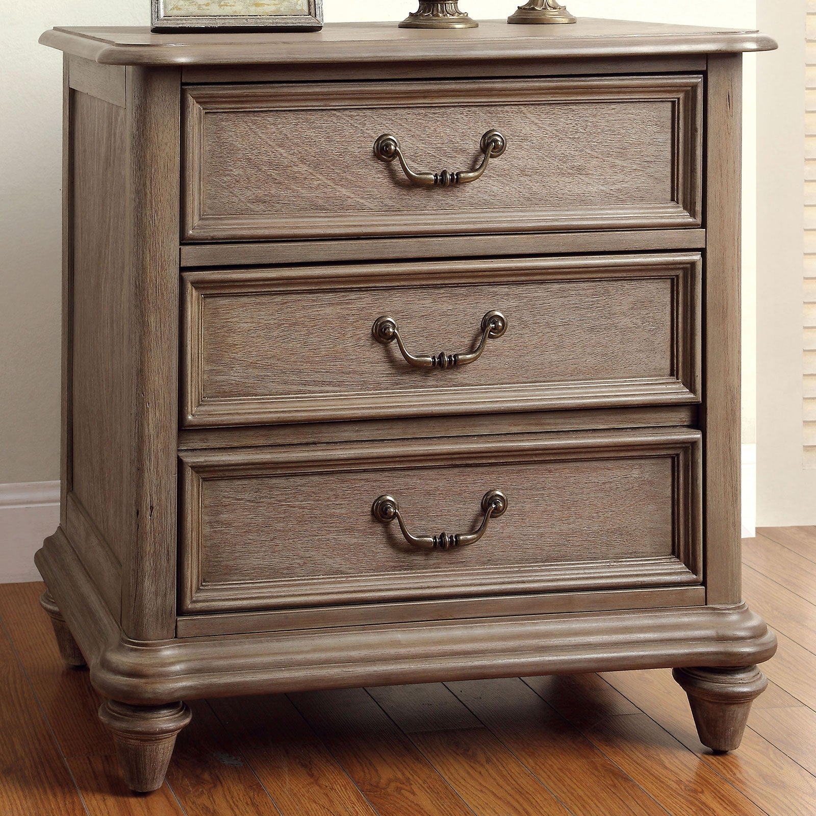 BELGRADE I Rustic Natural Tone Night Stand FOA East