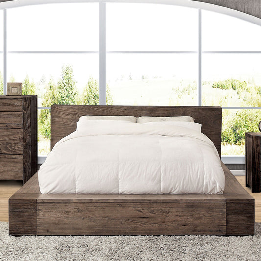 JANEIRO Rustic Natural Tone E.King Bed FOA East