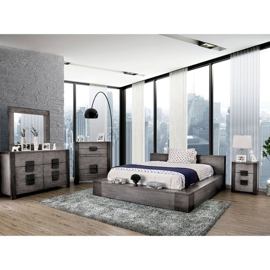 Janeiro Gray 4 Pc. Queen Bedroom Set FOA East