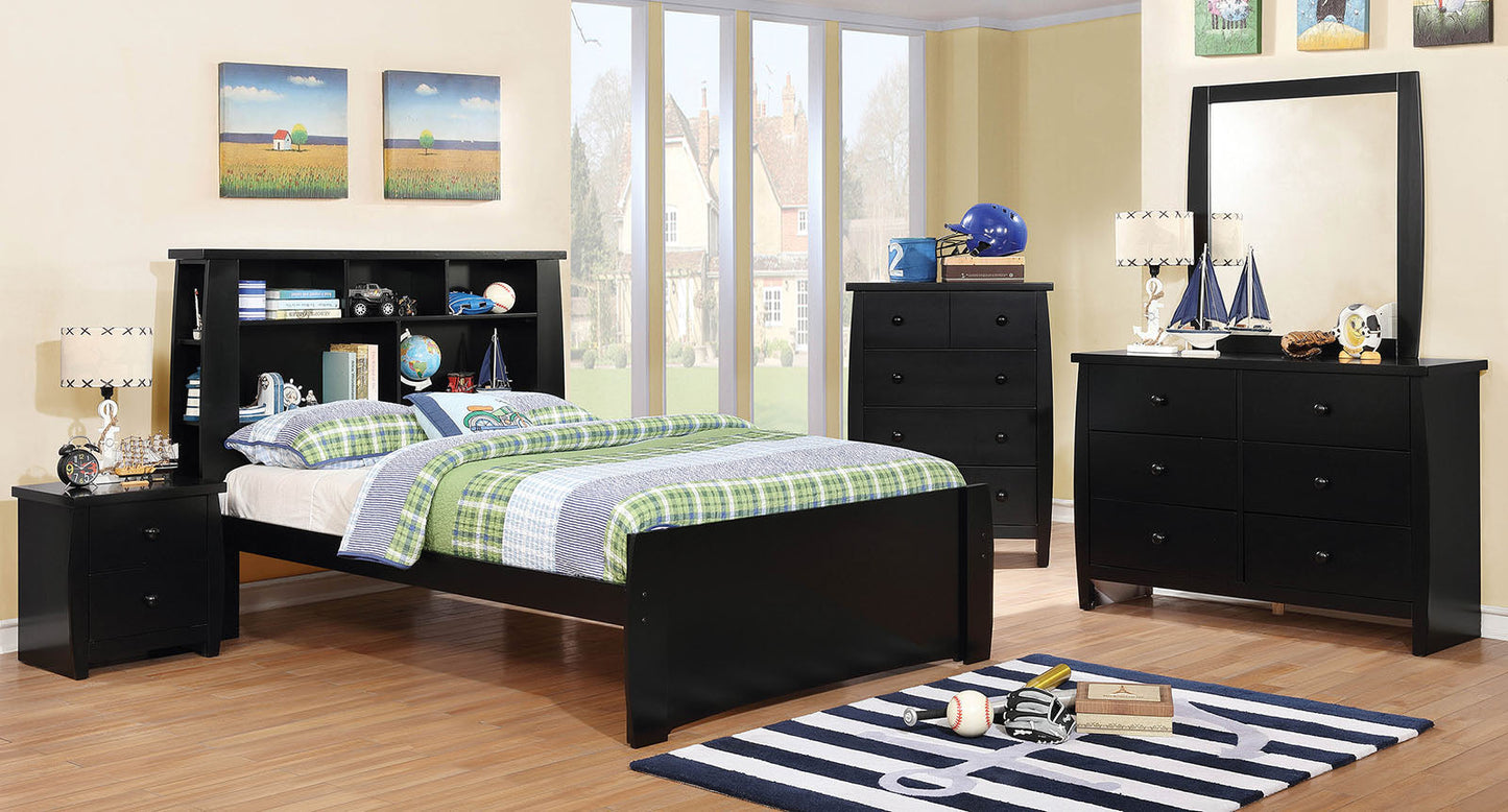 Marlee Black 4 Pc. Full Bedroom Set FOA East