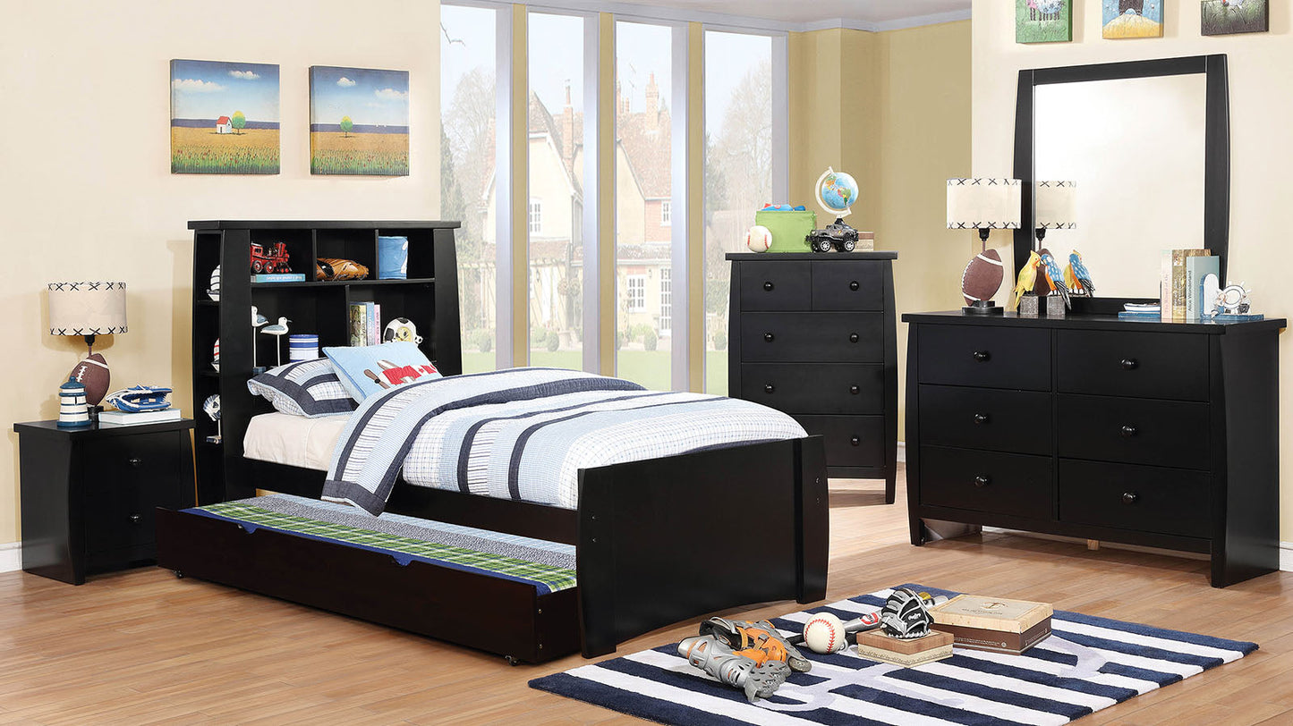 Marlee Black 4 Pc. Twin Bedroom Set FOA East