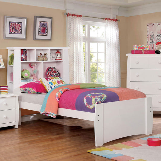 Marlee White Twin Bed FOA East