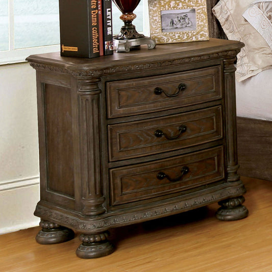 Persephone Rustic Natural Tone Night Stand FOA East